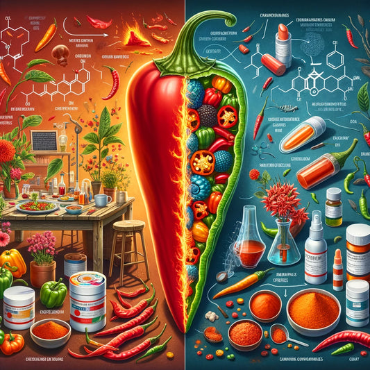 capsaicin, hot sauce, medicine, spicy food