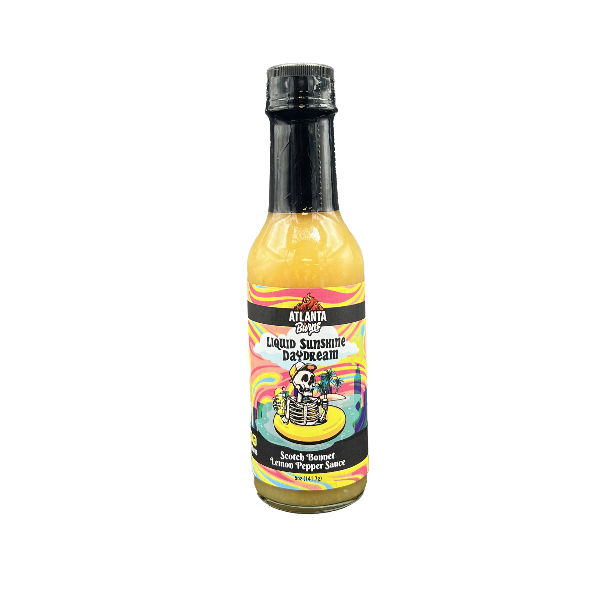 Liquid Sunshine Daydream, Lemon, Scotch Bonnet, Scotch Bonnet Pepper, Caribbean Pepper, Hot Sauce, Atlanta Burns