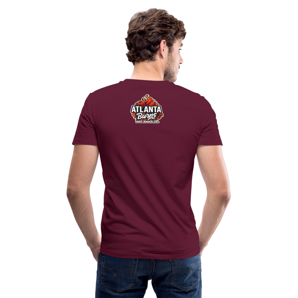 Hot Sauce Makes You Run Faster V Neck Tee - maroon