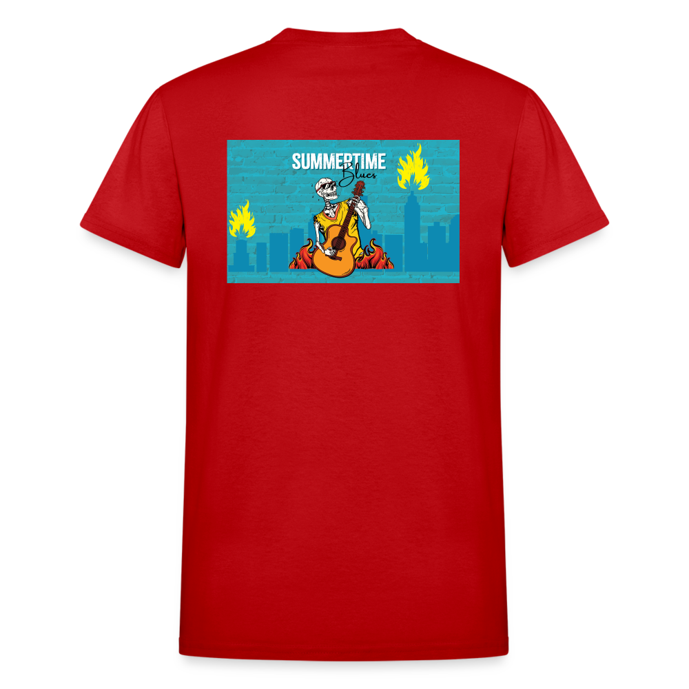 Summertime Blues Tee - red